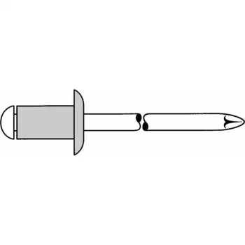 Rivets aveugles GESIPA tête bombée 3 x 7 mm aluminium/acier 500 pièces (6300146)