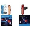 FISCHER FAHRRAD LED Feu arrière de vélo, rechargeable, noir/rouge 50089:FISCHER