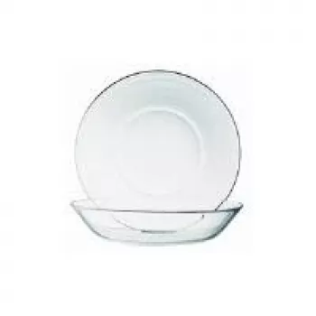 Ensemble de 12 assiettes à dessert Esmeyer Cosmos en verre trempé 140 mm (410-007)