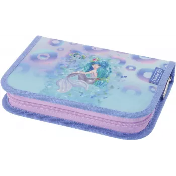 Trousse remplie Herlitz Mystic Mermaid, 31 pièces, bleu/rose, polyester 300001564