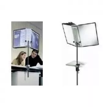 Pince de bureau DURABLE SHERPA® 10 - système de panneaux d'affichage A4, 10 panneaux, 5 couleurs, rotation à 360° 581800