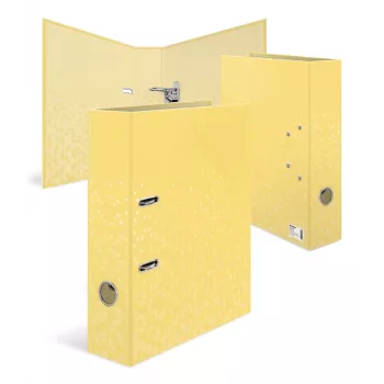 Classeur à levier HERMA Color Standard, DIN A4, jaune, dos 70 mm, carton, 1 pièce 20114