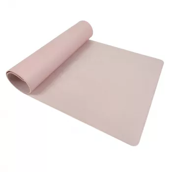 Tapis de bureau HELIT the flat mat 800 x 400 mm rose PVC hydrofuge protection de bureau H2525126