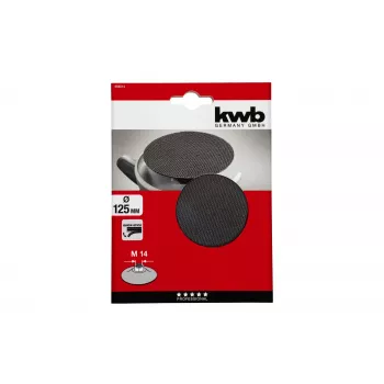 Plateau support auto-agrippant kwb QUICK-STICK, 125 mm, M14 488014