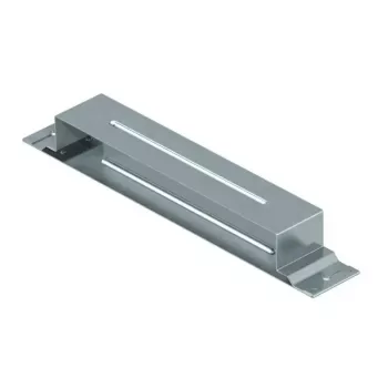 Plaque de connexion OBO Bettermann VL 35038E pour chemins de câbles, hauteur de montant 35 mm, acier, galvanisé en bande 7400974