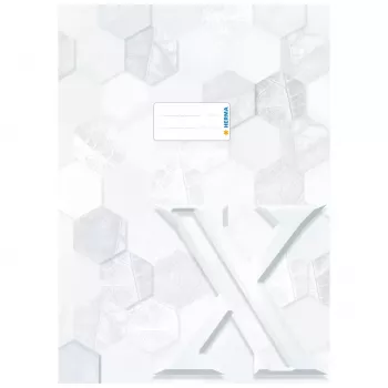 Protège-cahier HERMA Heftschoner X, carton, DIN A4, blanc, pack de 10 20080