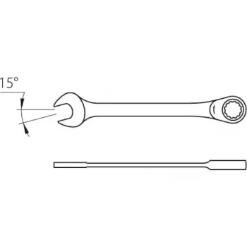 Clé mixte GEDORE 2297108 7 R 12 12 mm
