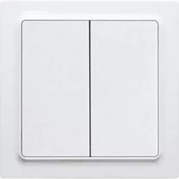 Bouton-poussoir sans fil Eltako FT55EH, 4 canaux, EnOcean, sans pile, blanc pur 30055717