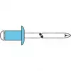 Rivet aveugle GESIPA acier inoxydable 4 x 14 mm tête bombée, 500 pièces 6330533 LEGIERUNGSZUSCHL