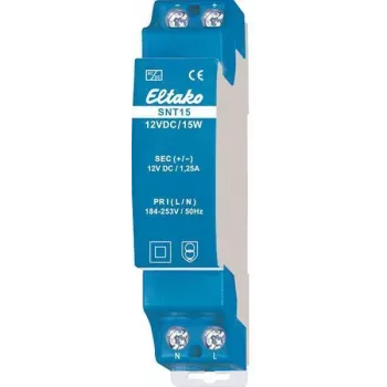 Alimentation rail DIN Eltako SNT15-12VDC/15W 12 V DC 1,25 A 20000166