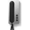 Combiné téléphonique de porte Siedle HTA 811-0 E/S - noir avec éléments de design en acier inoxydable 200041543-00