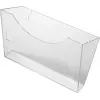 HELIT H6103008 support mural pour porte-prospectus, gris transparent