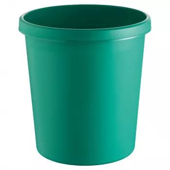 HELIT H61058-52 corbeille à déchets ronde en plastique 18 L verte