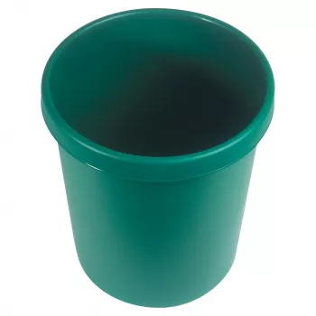 HELIT H61058-52 corbeille à déchets ronde en plastique 18 L verte