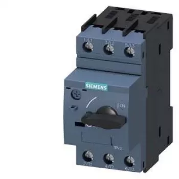 Disjoncteur Siemens SIRIUS 3RV2 pour protection de transformateur 4,5-6,3 A, 3 pôles, bornes à vis, 690 V AC 3RV24111GA10