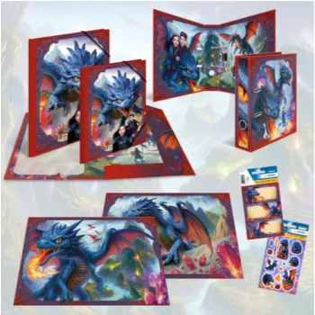 Chemise à coins avec élastique HERMA Dragon A3, carton, avec 3 rabats intérieurs 20143