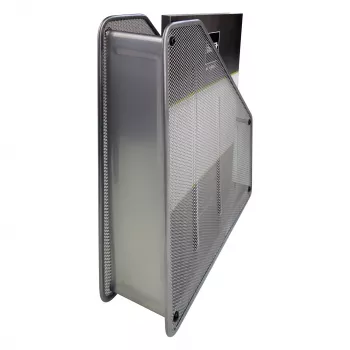 Porte-revues en métal filaire HELIT H2518000 Mesh DIN A4 argent thermolaqué, 1 pièce