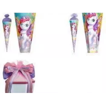 ROTH Corne d'école ronde Fairy Horse Flora 700 mm avec fermeture en feutre et pointe renforcée 677547
