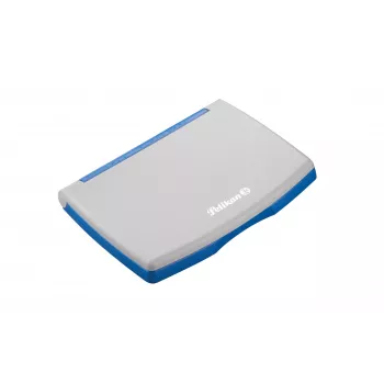 Pelikan Tampon encreur en boîtier plastique, bleu/gris, 110 x 70 mm 337709