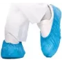 Sur-chaussure CPE HYGOSTAR HYGOMAT bleu, 0,06 mm, taille unique, pour entrée en salle blanche – 1 pièce (2850H)
