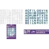 Lettres à repasser ROTH pour cornet scolaire en tissu DIY, blanc, alphabet A-Z, feuille 150 x 210 mm, 1 feuille 658116