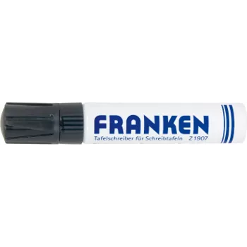 Marqueur pour tableau blanc FRANKEN JumboMarker, pointe biseautée 4-12 mm, noir, rechargeable, effaçable à sec, peu odorant, 1 pièce (Z1910 10)