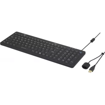 Clavier USB industriel Renkforce IP68 noir résistant aux éclaboussures et à la poussière (iM-IKB106-BK)