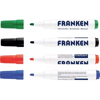 Marqueur pour tableau blanc FRANKEN U-ACT! Line, pointe ronde, 3 mm, couleurs assorties, 1 pièce Z1999