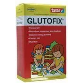 Poudre de colle pour enfants tesa Glutofix, blanc, 500 g, à base de cellulose, mélangeable à l'eau, sans solvant, 1 pièce 08658-00001-01