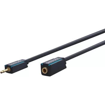 Câble de rallonge audio MP3 CLICKTRONIC jack stéréo 3,5 mm mâle vers femelle 1,5 m noir