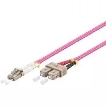 Delock câble patch fibre optique LC vers SC multimode OM4 5 m 84683