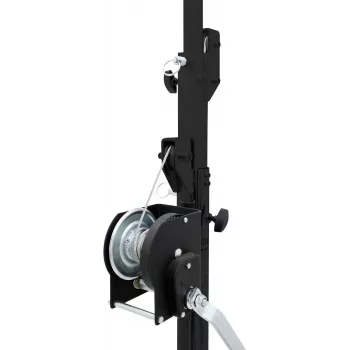 Pied d'éclairage à manivelle Eurolite STT-400/85, acier, charge 85 kg 59007041