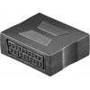 Adaptateur SCART Wentronic Goobay, SCART femelle vers SCART femelle, 21 broches, noir 50771