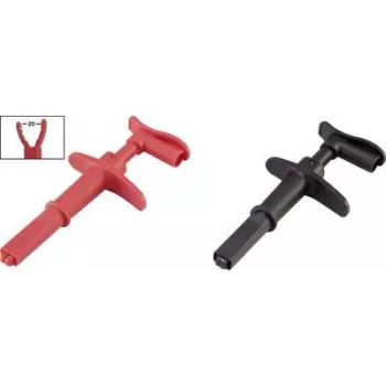 VOLTCRAFT pince crocodile avec fiche 4 mm CAT III 1000 V, CAT IV 600 V noir/rouge MSK-116 (VC-8371750)