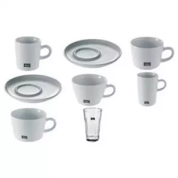 Verres Latte Macchiato Melitta M-Cups, 330 ml, cristal au plomb, hauteur 130 mm - 12 pièces (18990)
