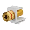 Adaptateur de connexion pour enceinte Keystone Rutenbeck KMK-LS, bornes à vis, noir/rouge, sans outil 17000608