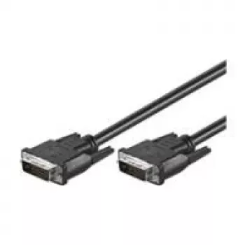 Câble Wentronic goobay DVI-D Dual Link 0,5 m noir avec vis moletées 93295