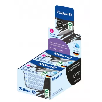 Cartouche de roller Pelikan eco pour Pelikano/Twist, bleu, 65 % plastique recyclé, 1 pièce 300010005