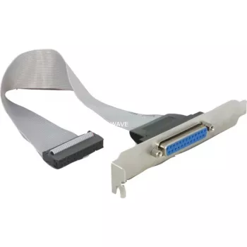 Équerre de fixation Delock 1 x port parallèle DB25 femelle vers 26 broches IDC - 25 cm 84300