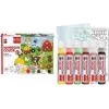 Ensemble de peinture pour vitres Marabu KiDS Window Color Farm, 6 x 25 ml de peinture pour vitres pelable, à base d'eau, amovible, 1 ensemble (0306000000006)
