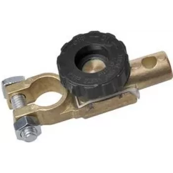Pince de borne de batterie IWH (-) avec coupe-batterie pour voiture, caravane et camping-car – 1 pièce (019040)
