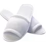 Chaussons jetables HYGOSTAR HYGONORM CLASSIC, bouts ouverts, blanc, taille unique, longueur : 285 mm, dessus en polyester éponge (5551)