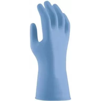 Uvex u-fit strong N2000 Nitrile Gloves, Size M, Powder-Free, Blue, 100 pcs 6096208