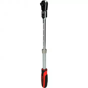 Clé à cliquet télescopique à tête articulée KS Tools 3/8 pouces SlimPOWER, 72 dents, libération rapide, 280-430 mm 914.3820