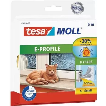 Ruban d'étanchéité pour portes et fenêtres tesamoll 6 m autocollant brun (05463-00121-00)