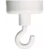 FRANKEN aimant à crochet HM25, force de maintien 4 kg, diamètre 25 mm, blanc, 1 pièce