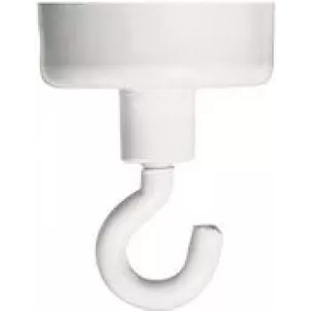 FRANKEN aimant à crochet HM25, force de maintien 4 kg, diamètre 25 mm, blanc, 1 pièce