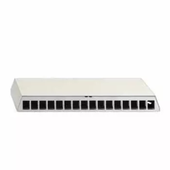 Panneau de brassage Rutenbeck PP-UM A-16 AP, 16 ports, en saillie, blanc 23911115