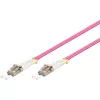 Câble patch fibre optique Wentronic 95938 LC vers LC multimode, rose