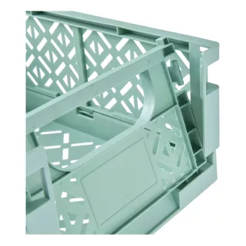 Mini boîte pliante keeeper fritzi, taille L, Nordic Green, 9,6 litres, boîte de rangement décorative pliable, apte au contact alimentaire, 1 pièce 1023431500000